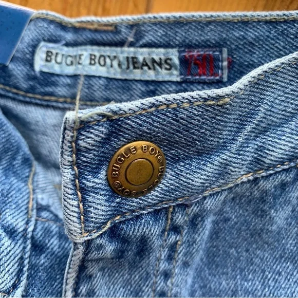BUGLE BOY vintage classic denim jean shorts 750 summer workwear streetwear - Picture 2 of 8